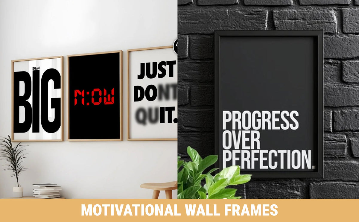 Motivational Quote Poster Set of 3 - Dream Big, Do It Now, Just Don't Quit