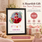 Baby Birth Keepsake Frame | Personalised Newborn Photo Frame | Boy & Girl