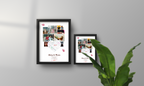 Personalised Couple First Met Frame | Heart Photo Collage with Location Map