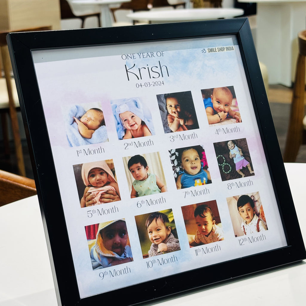 Baby 12 Months Milestone Photo Frame