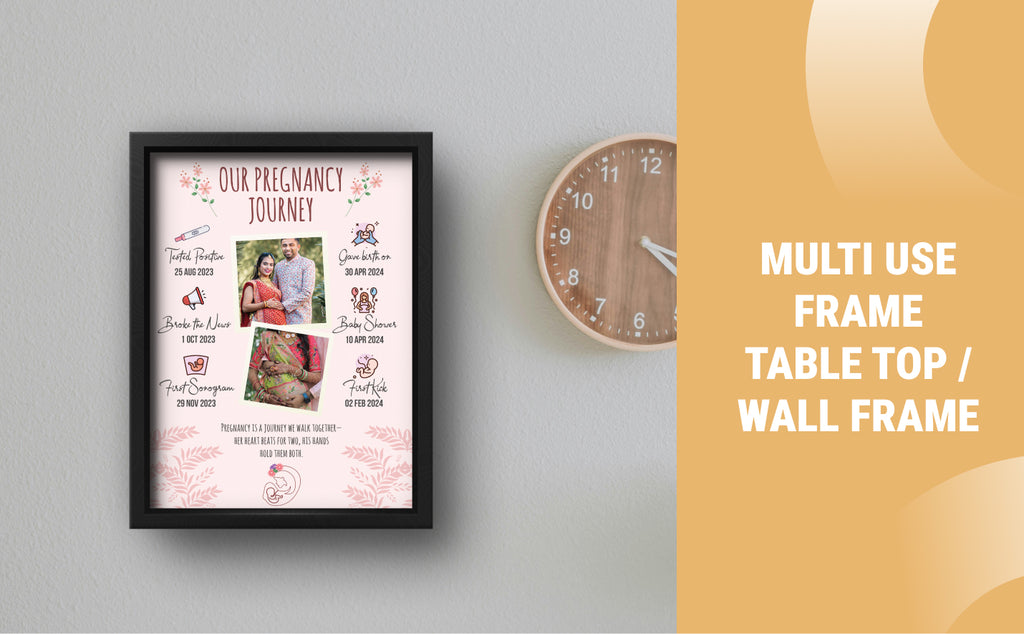 Personalized Pregnancy Journey Frame