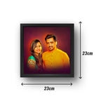 Oil Painting Effect Couple Portrait Frame