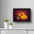 Oil Painting Effect Couple Portrait Frame