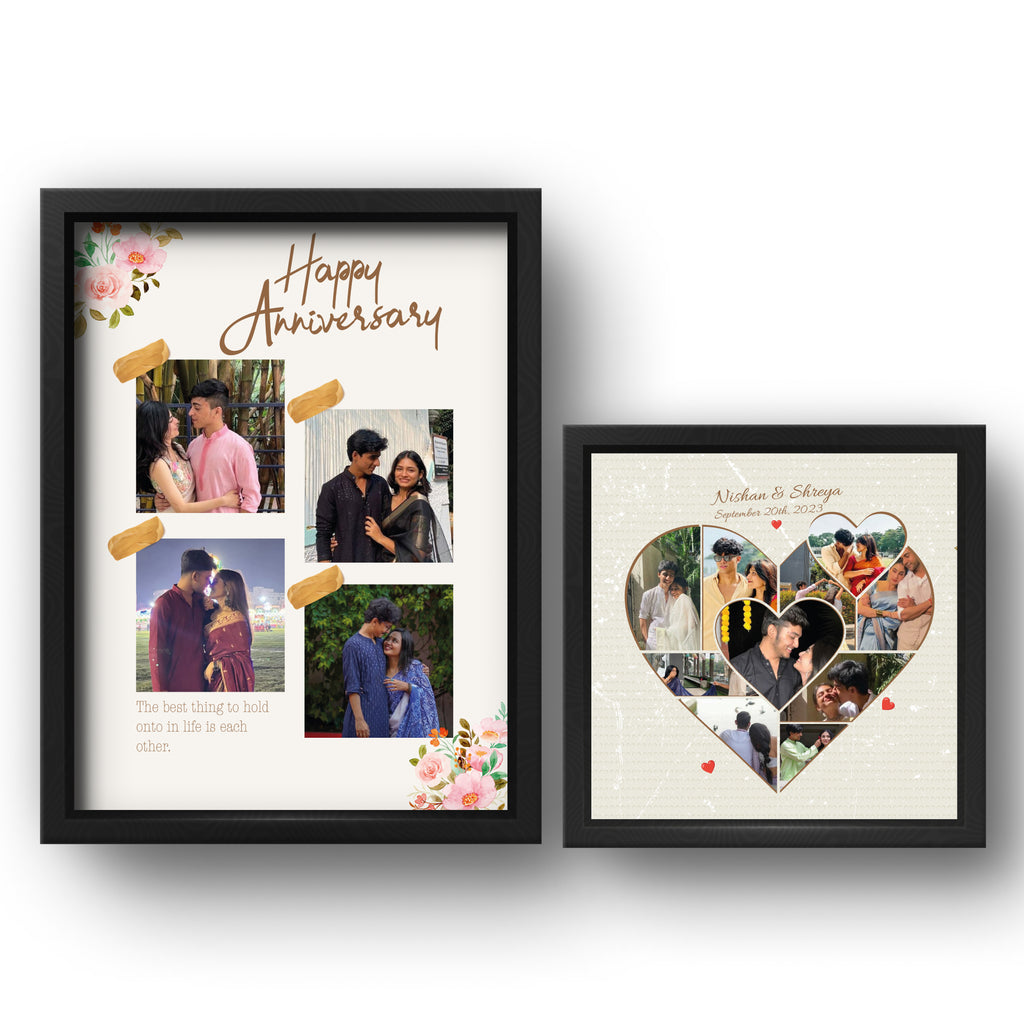 Personalized Anniversary Gift Combo Frame