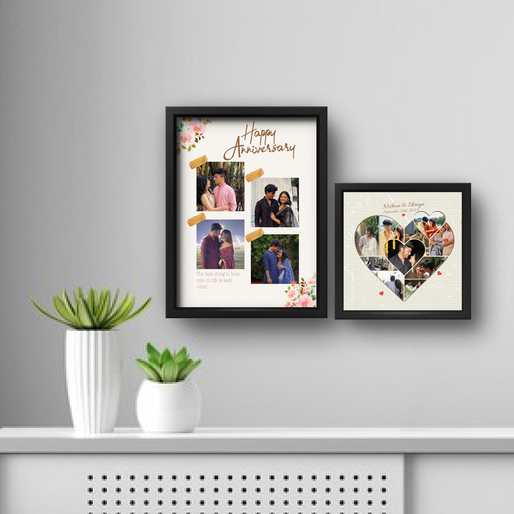 Personalized Anniversary Gift Combo Frame