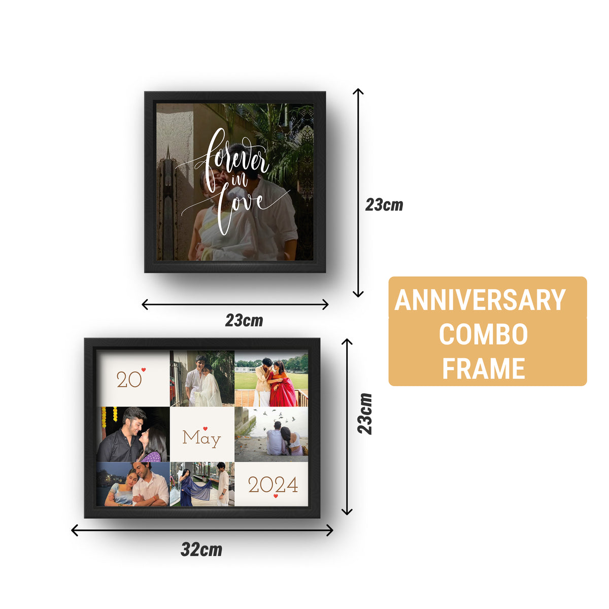 Personalized Anniversary Gift Combo Frame