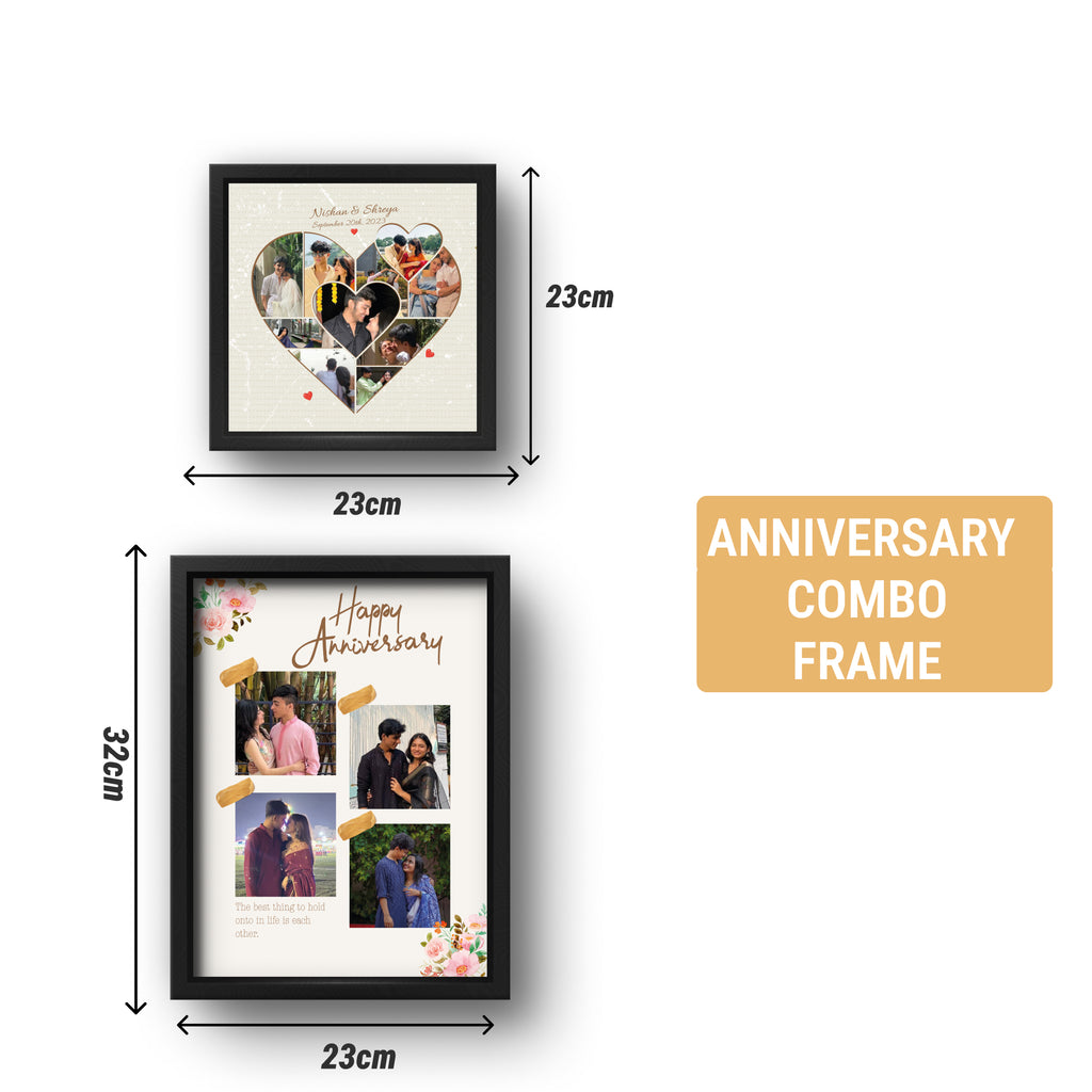 Personalized Anniversary Gift Combo Frame