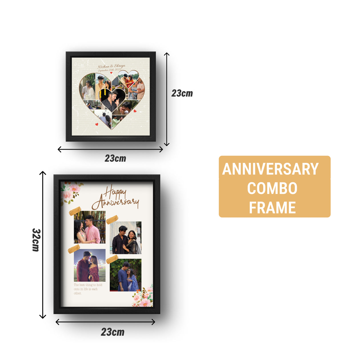 Personalized Anniversary Gift Combo Frame
