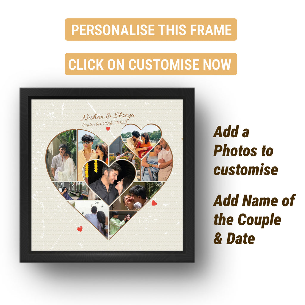 Personalized Anniversary Gift Combo Frame