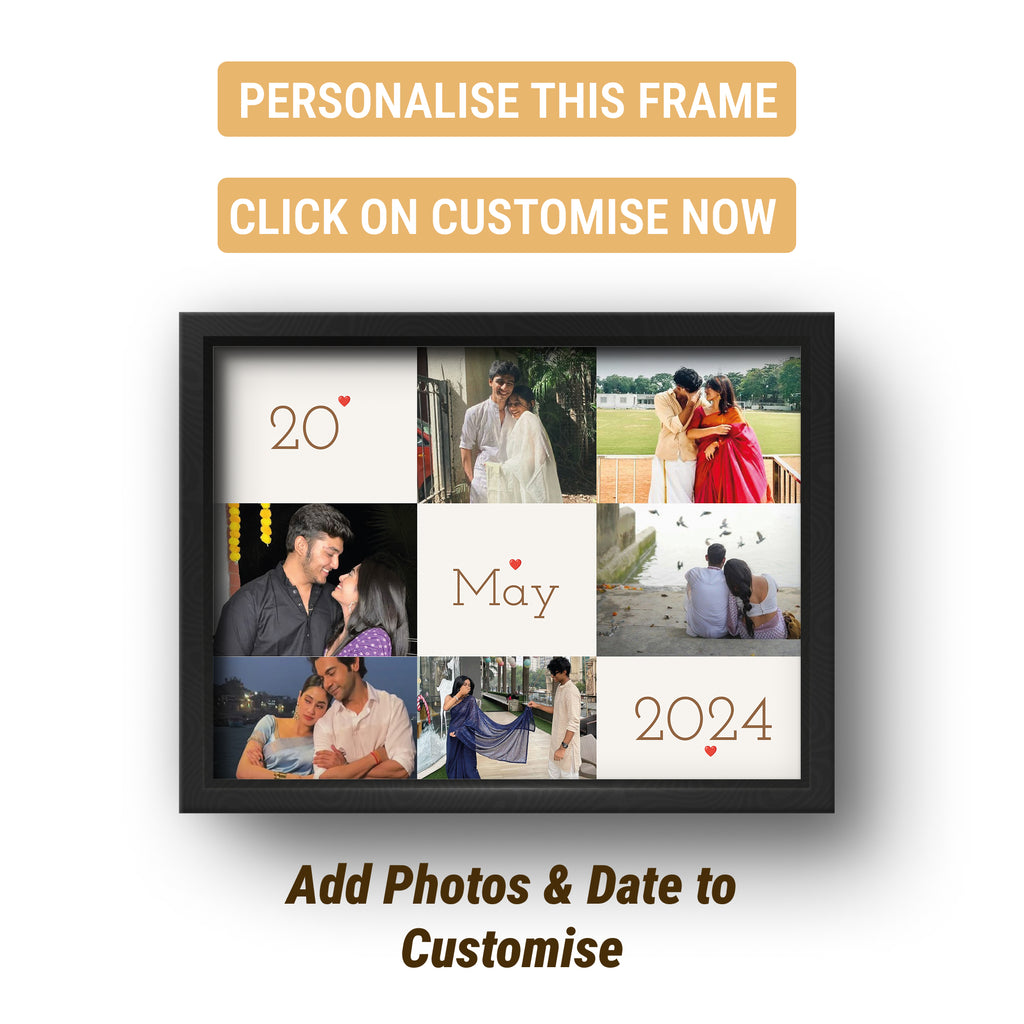 Personalized Anniversary Gift Combo Frame