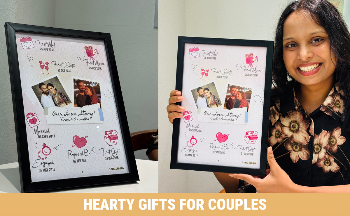 Couple Love Story Timeline Frame