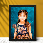 Custom Painting Effect Baby Photo Frame