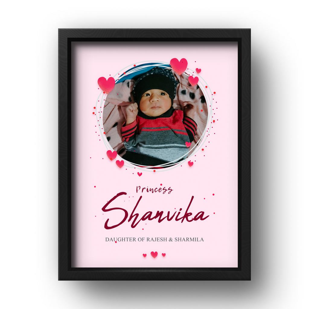 Personalized Baby Name Photo Frame
