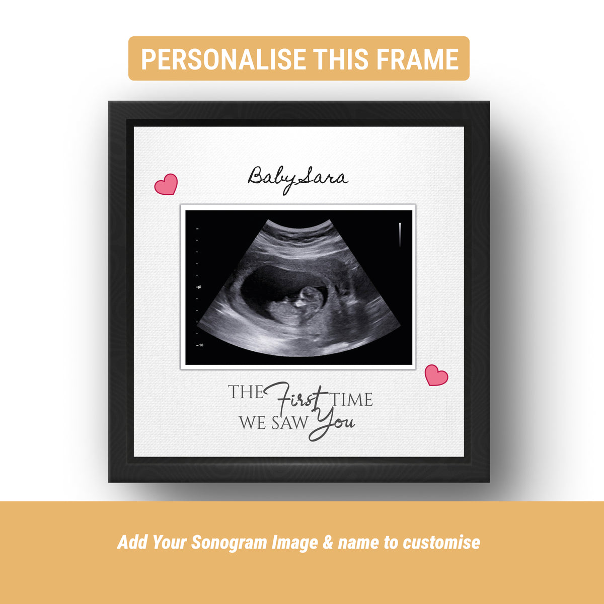 Personalized Baby Sonogram Photo Frame