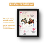 Couple Love Story Timeline Frame