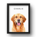 Custom Pet Portrait Photo Frame