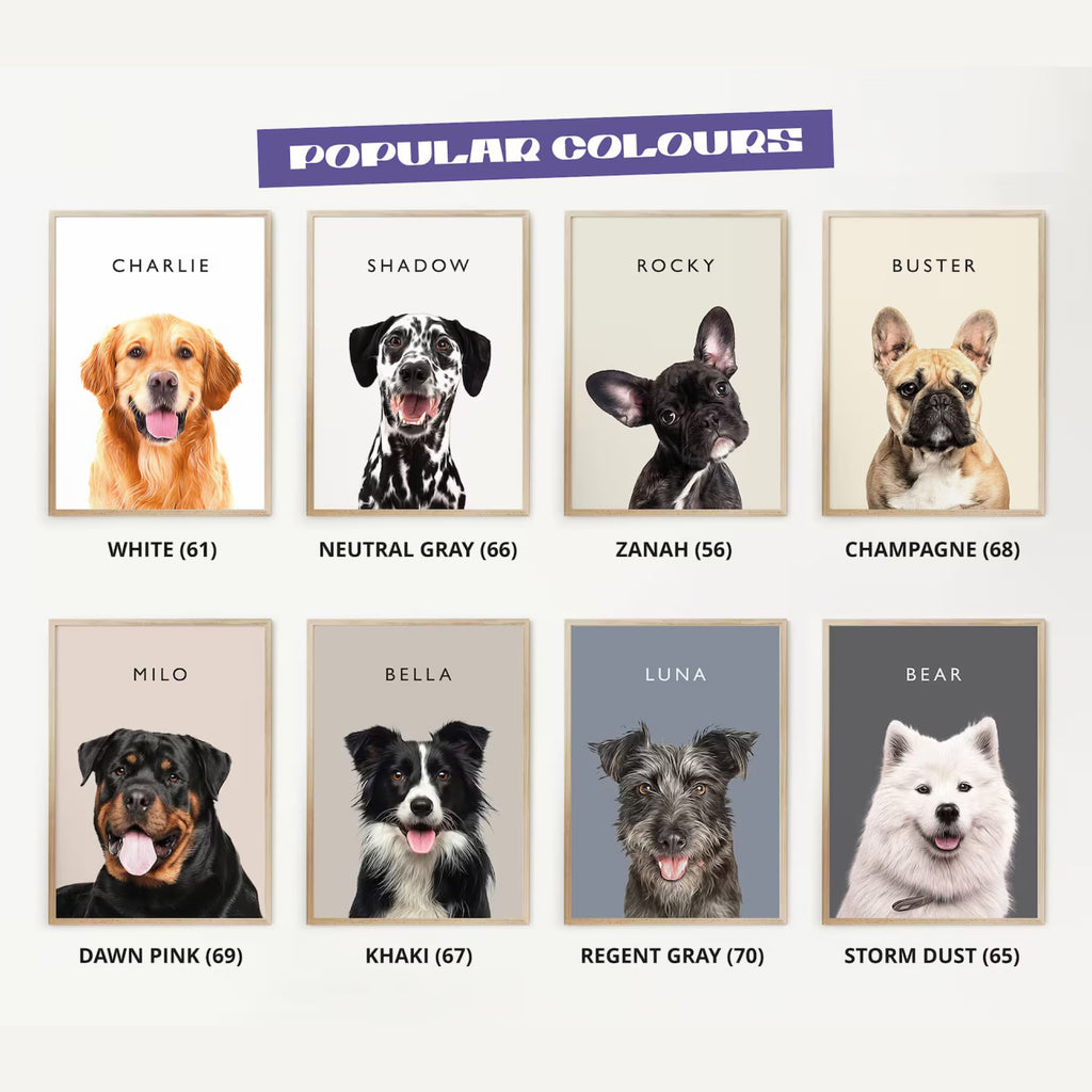 Custom Pet Portrait Photo Frame