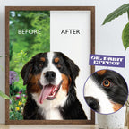 Custom Pet Portrait Photo Frame