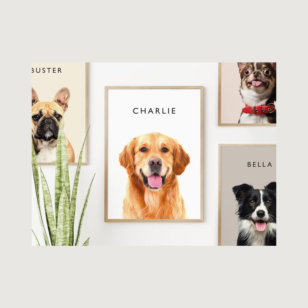 Custom Pet Portrait Photo Frame