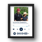 Personalized Spotify Song Frame for Couples