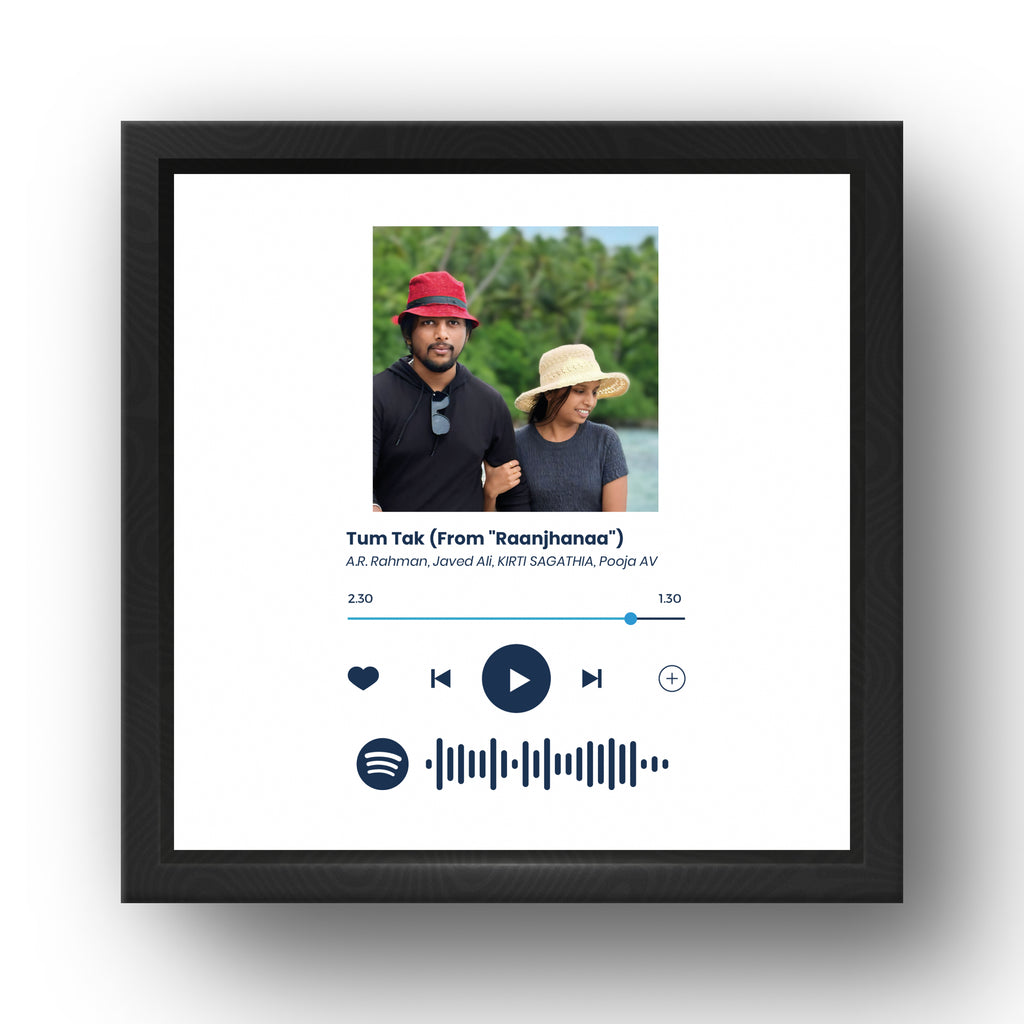 Personalized Spotify Song Frame for Couples