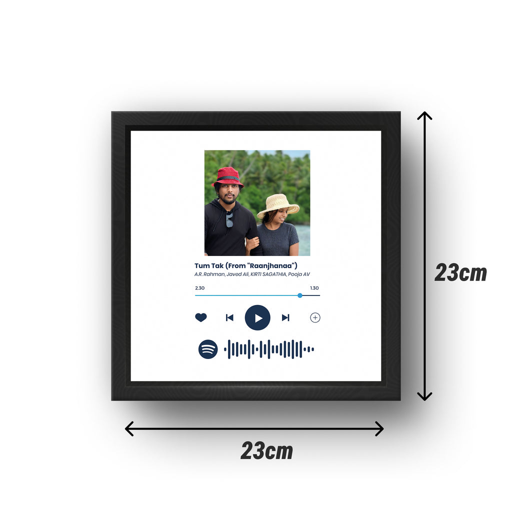 Personalized Spotify Song Frame for Couples