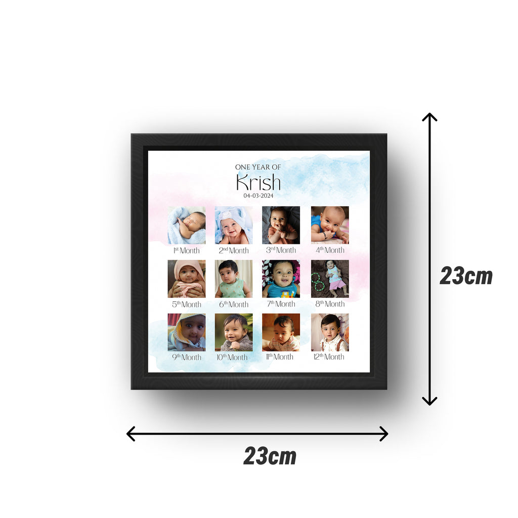 Baby 12 Months Milestone Photo Frame