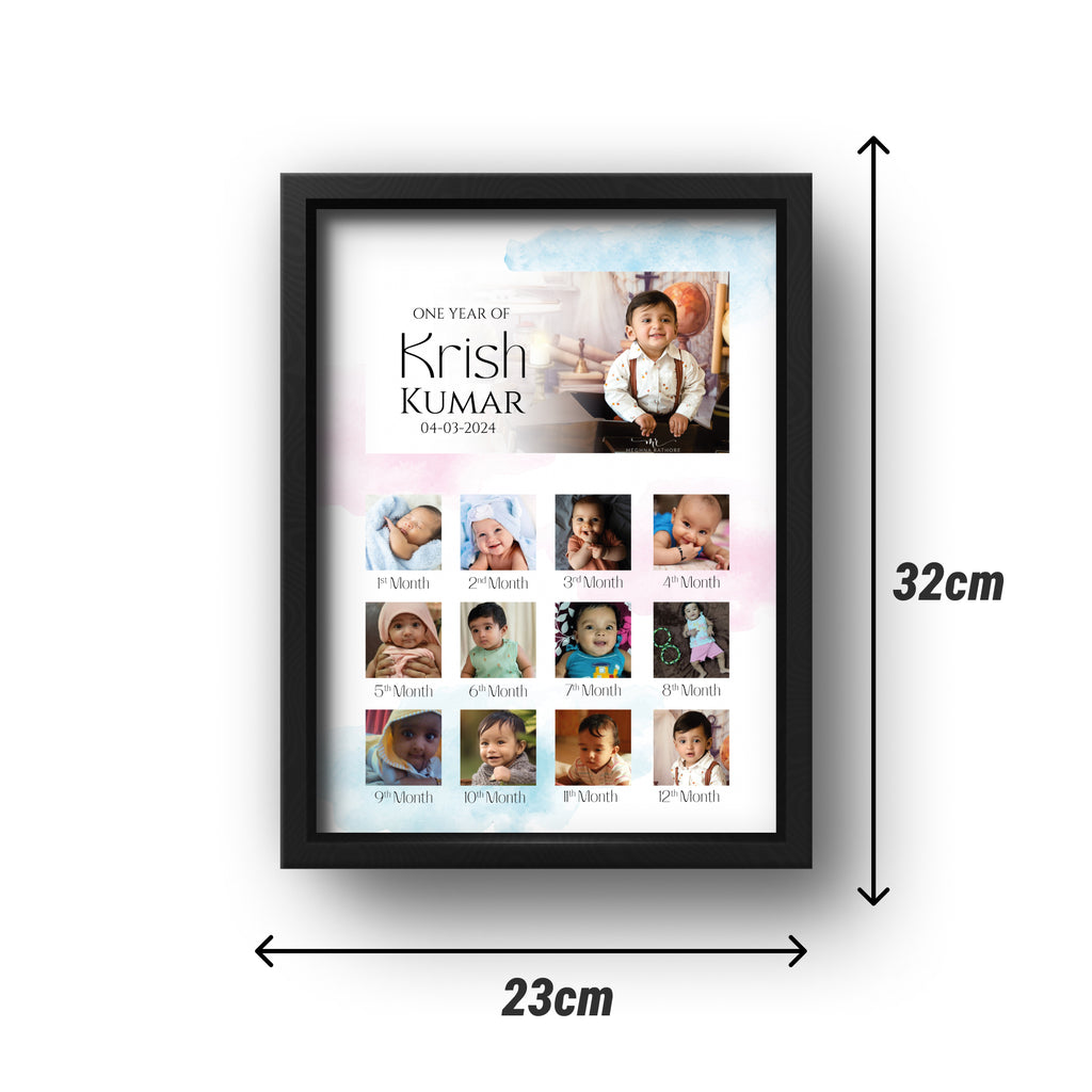Baby 12 Months Milestone Photo Frame