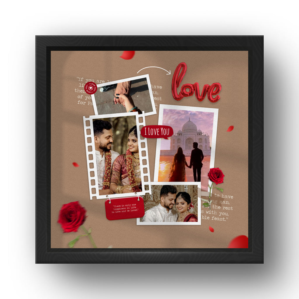 Couple Anniversary Love Memory Photo Frame – Design 3