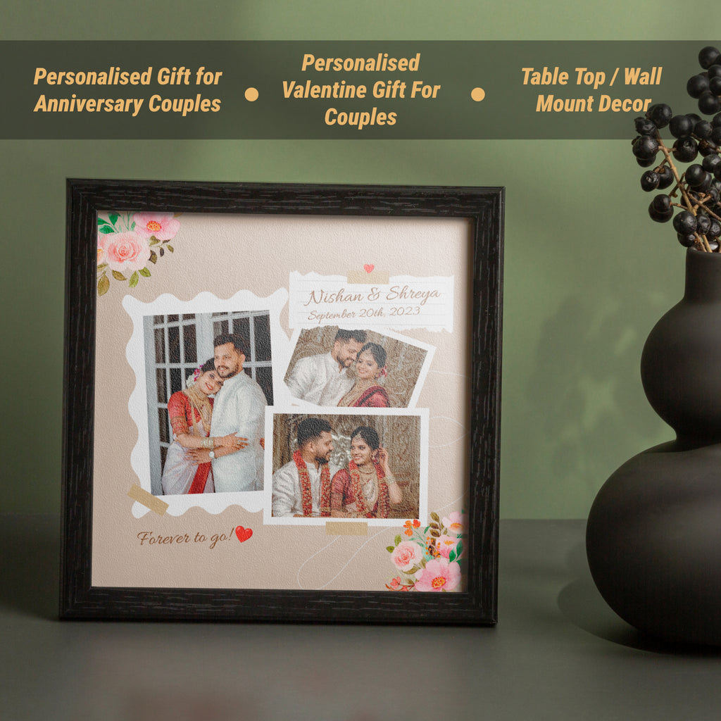 Couple Anniversary Love Memory Photo Frame – Design 2