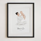 Baby Watercolour Portrait - lifestyle image 7