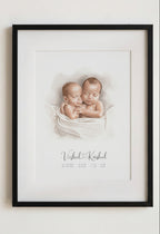 Baby Watercolour Portrait - lifestyle image 4