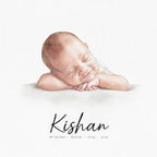 Baby Watercolour Portrait - lifestyle image 5
