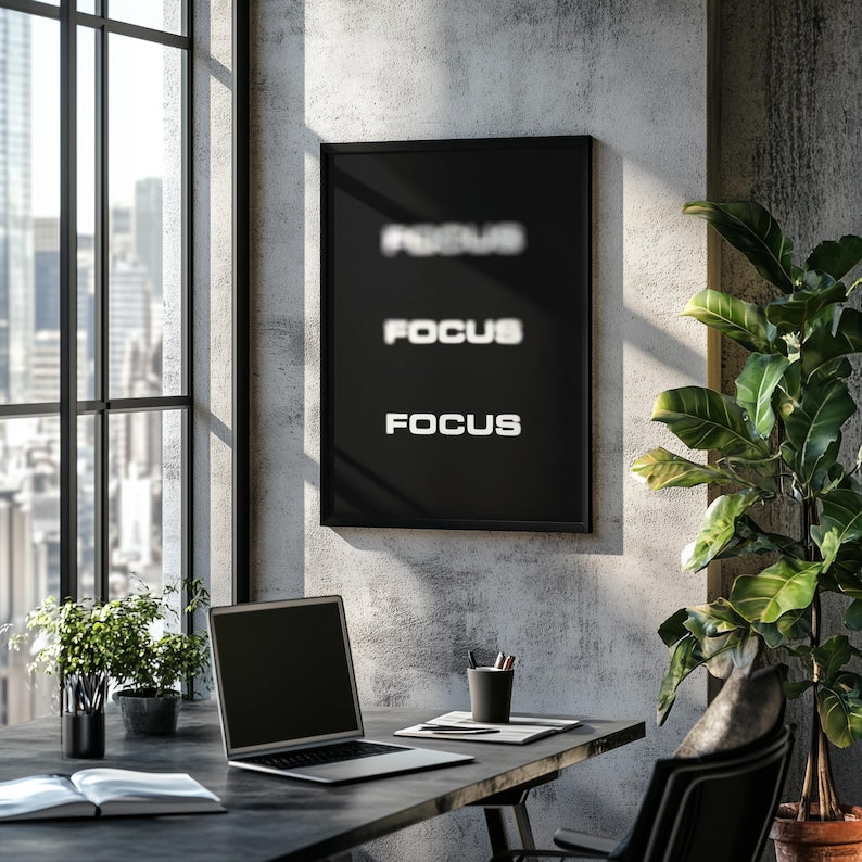 Focus Motivational Poster - lifestyle
