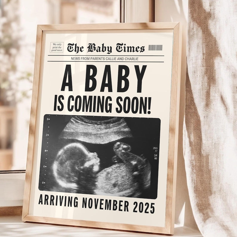 Custom Newspaper Style Family Keepsake Print - Personalised