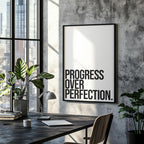 Progress Over Perfection Poster - Lifestyle image 6