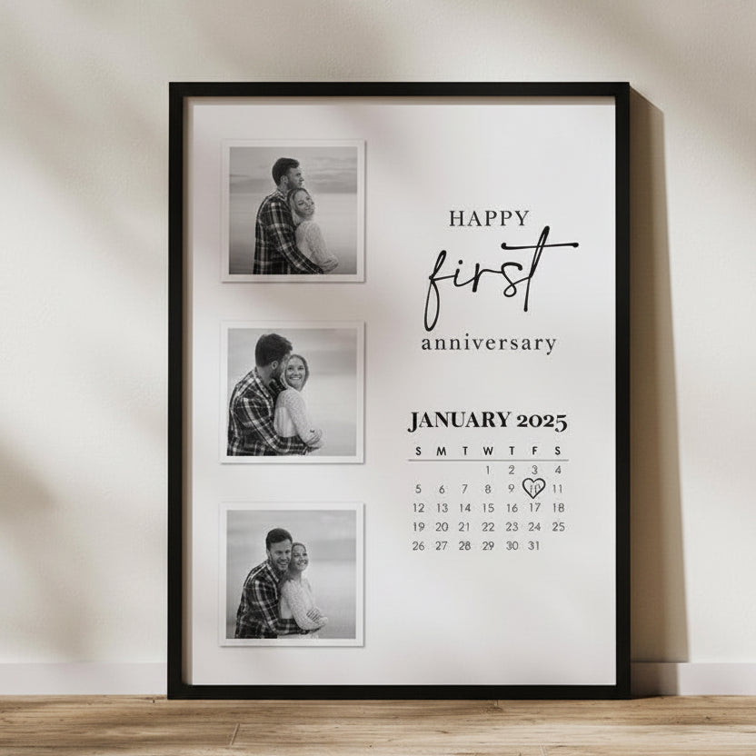 Custom Calendar Date Couple Frame - lifestyle image 2