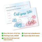 Baby Shower Prediction & Advice Cards | Cast Your Vote Game | Pack of 20, 50, 100