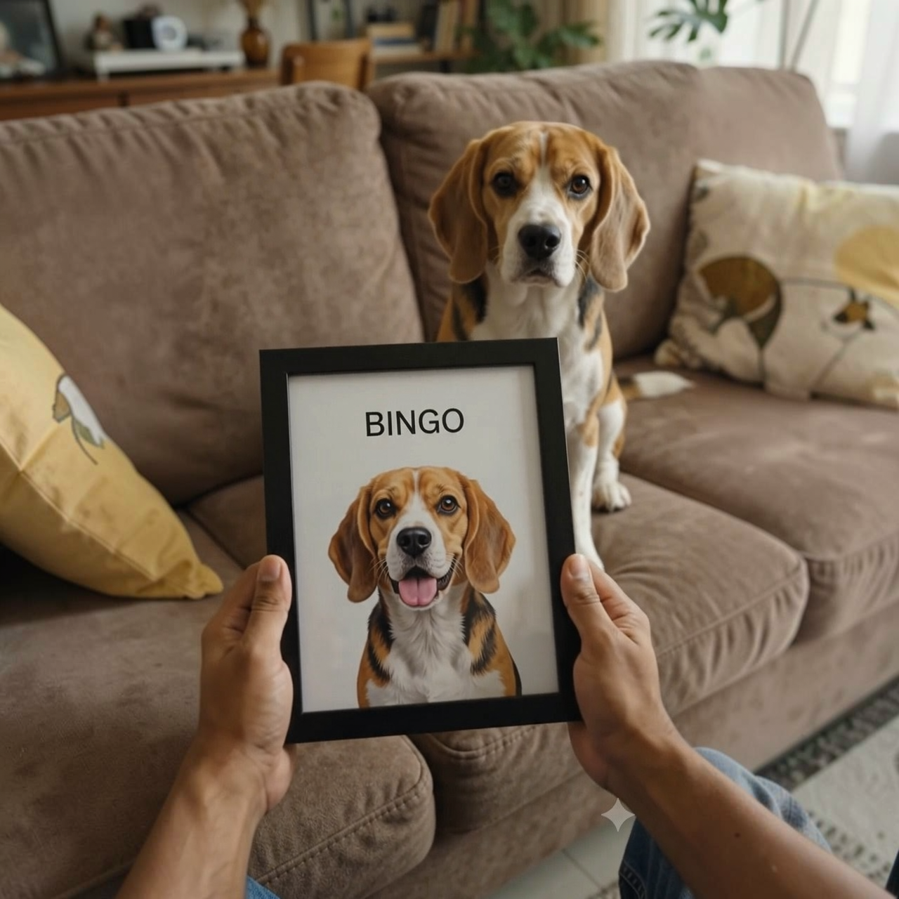 Custom Pet Portrait Photo Frame