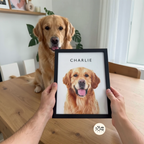Custom Pet Portrait Photo Frame