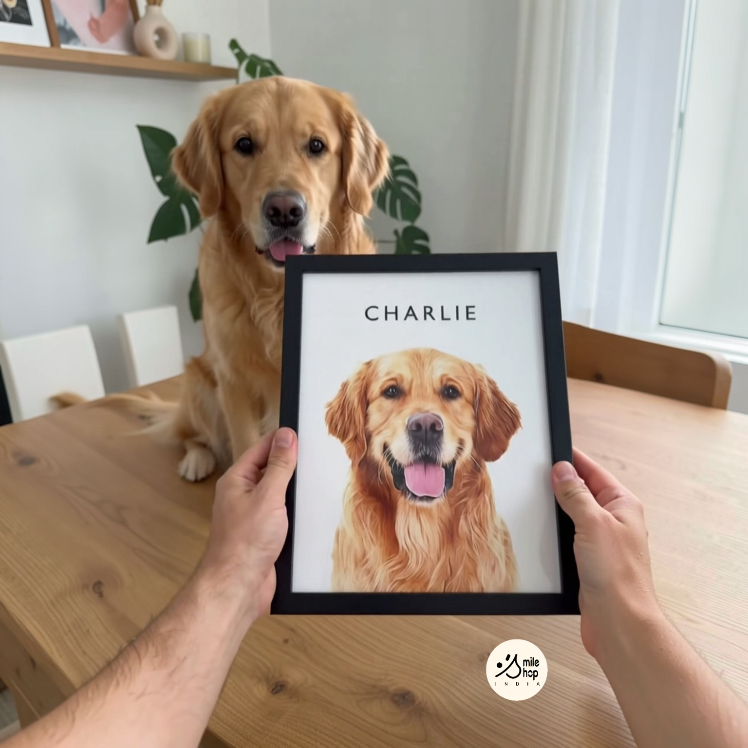 Custom Pet Portrait Photo Frame