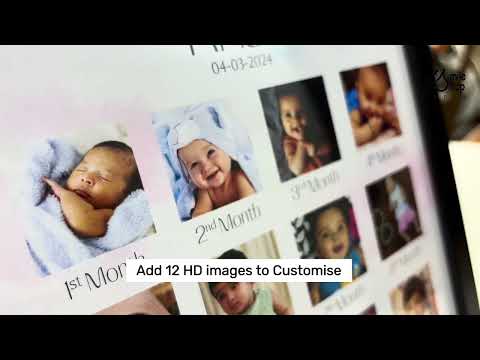 Baby 12 Months Milestone Photo Frame