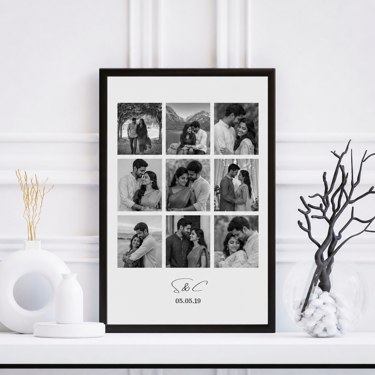 Personalised Photo Collage Print | Anniversary, Birthday, Gift for Her & Him