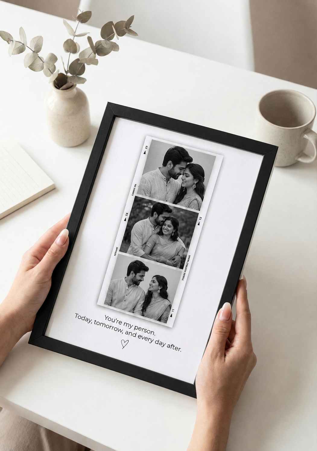 Personalised Photo Strip Print | Custom Couple Polaroid Collage Gift
